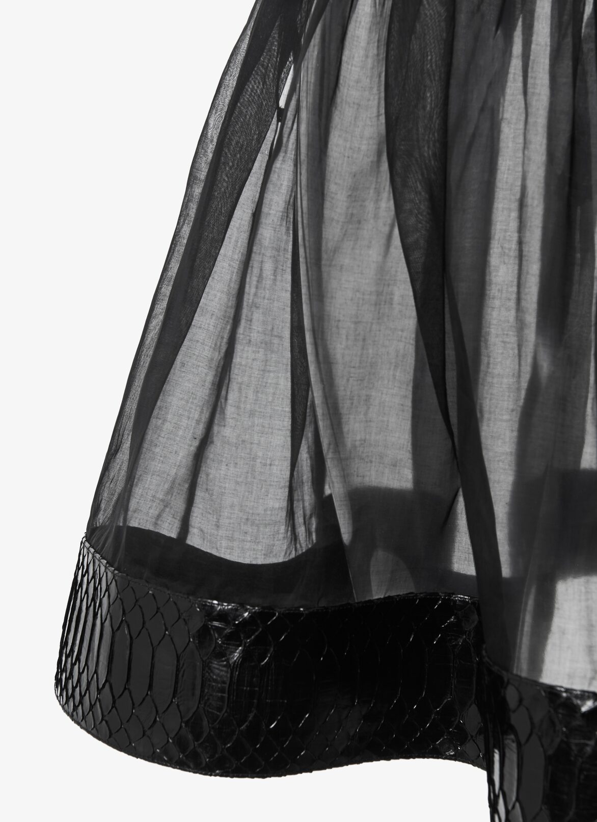 Alaïa Edition 1990 Organza And Python Ballerina Skirt ALAÏA BLACK ALAÏA EDITION 1990 ORGANZA AND PYTHON BALLERINA SKIRT